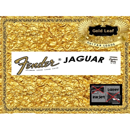 Fender Jaguar Guitar Decal 17g